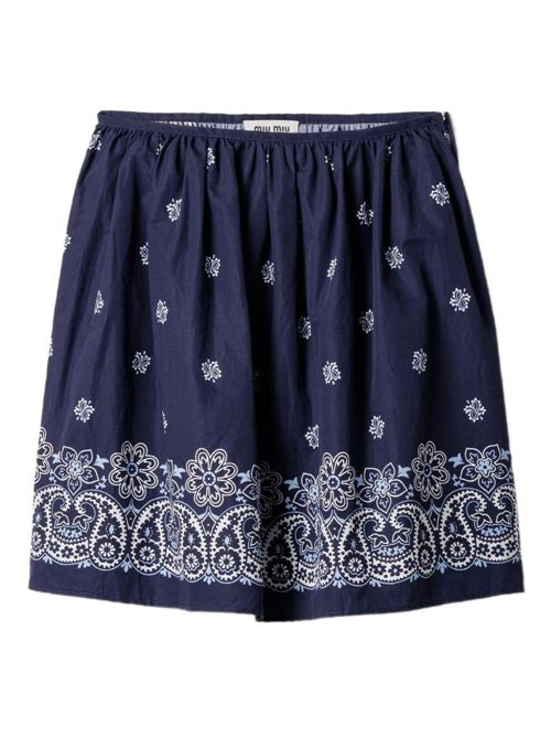 Gonna con stampa MIU MIU | MG242517X0F022X